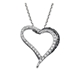 Bild von 0.24 Gesamtkarat Herz-Halsketten mit Runddiamant