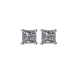 Bild von 0.74 Gesamtkarat Knopf-Ohrringe mit Princessdiamant