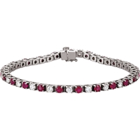 Bild von 2.38 Gesamtkarat Linie-Diamantarmbänder mit Runddiamant