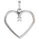 Bild von 0.04 Gesamtkarat Herz-Halsketten mit Runddiamant
