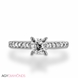 Bild von 0.91 Gesamtkarat Klassisch-Verlobungsring mit Princessdiamant