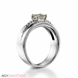 Bild von 1.62 Gesamtkarat Designer-Verlobungsring mit Princessdiamant