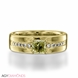 Bild von 0.62 Gesamtkarat Designer-Verlobungsring mit Princessdiamant