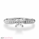 Bild von 0.52 Gesamtkarat Klassisch-Verlobungsring mit Princessdiamant