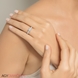 Bild von 2.20 Gesamtkarat Designer-Verlobungsring mit Princessdiamant