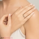 Bild von 1.23 Gesamtkarat Meisterarbeiten-Verlobungsring mit Rund & Baguette - Diamant